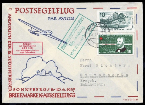 1957, DDR, 572 u.a., Brief