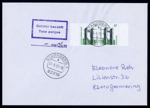 1997, Bundesrepublik Deutschland, 1932 (2), Brief