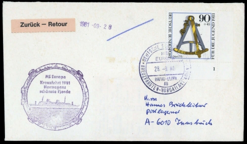 1981, Bundesrepublik Deutschland, 1093 FN, Brief