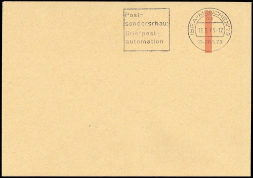 1973, Bundesrepublik Deutschland, Brief