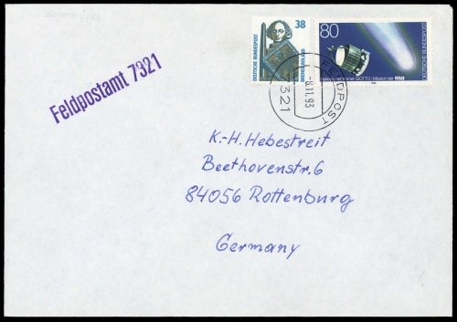 1993, Bundesrepublik Deutschland, 1273 u.a., Brief