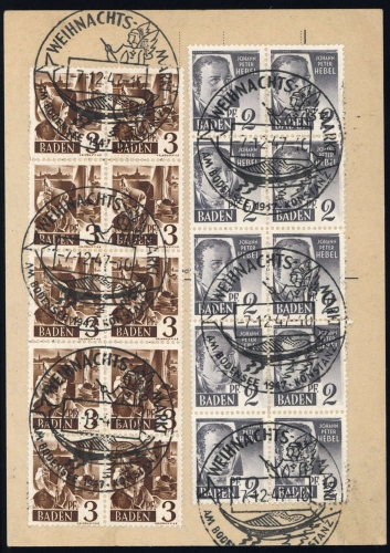 Französische Zone Baden, 1 + 2 (10), Brief