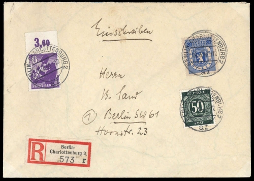 1945, SBZ Berlin Brandenburg, 2 A OR u.a., Brief