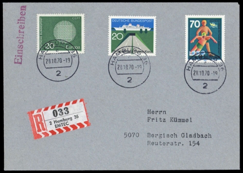 Bundesrepublik Deutschland, 634 u.a., Brief