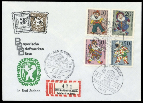 Bundesrepublik Deutschland, BERLIN 373-376, Brief