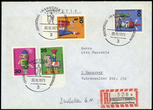 Bundesrepublik Deutschland, 705-708, Brief