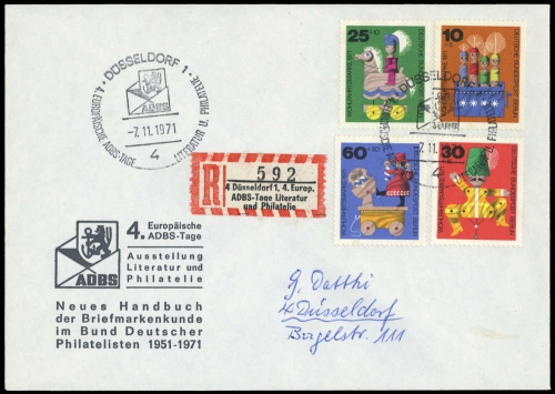 Bundesrepublik Deutschland, BERLIN 412-415, Brief