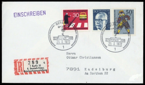 Bundesrepublik Deutschland, 653 u.a., Brief
