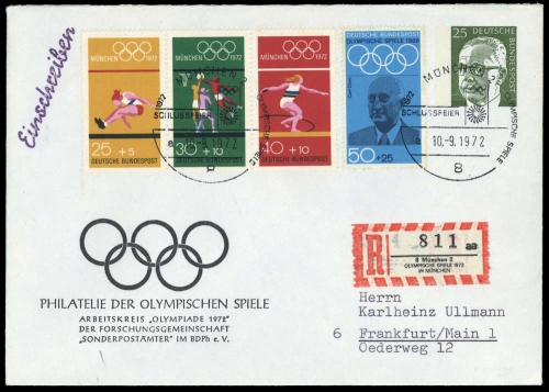 Bundesrepublik Deutschland, PU 50/7 u.a., Brief