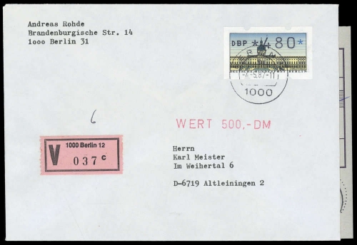 1987, Berlin, ATM 1, FDC