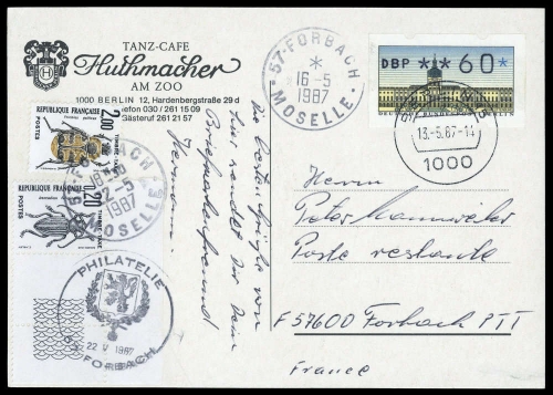 1987, Berlin, ATM 1 u.a., Brief
