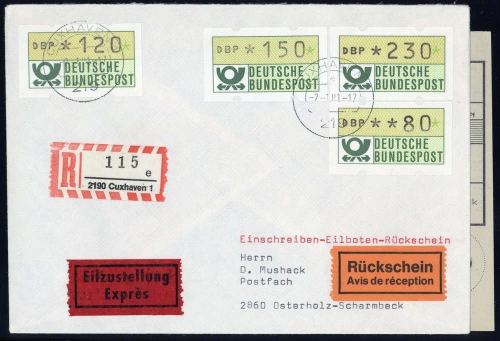 1981, Bundesrepublik Deutschland, ATM 1 (4), FDC