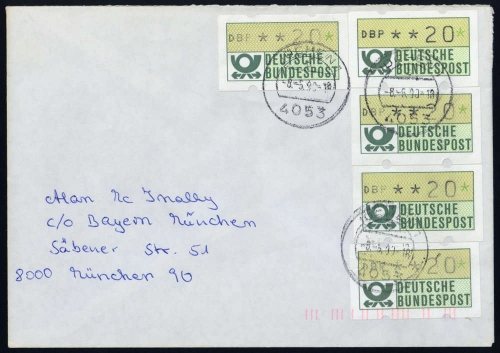 1981, Bundesrepublik Deutschland, ATM 1 (5), Brief