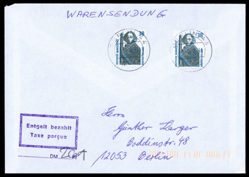 2002, Bundesrepublik Deutschland, 1400 A (2), Brief