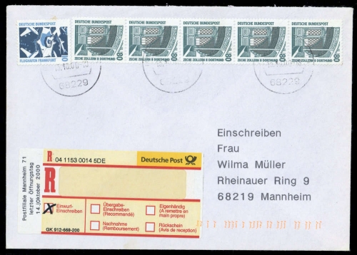 Bundesrepublik Deutschland, 1342 A (5) u.a., Brief