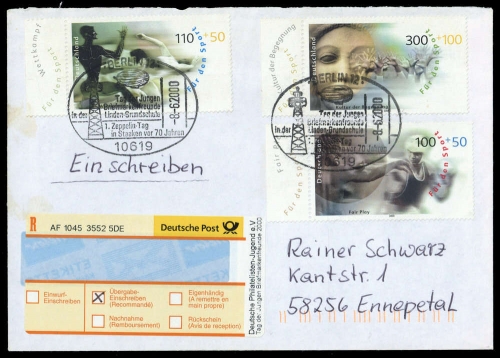 Bundesrepublik Deutschland, 2097 u.a., Brief