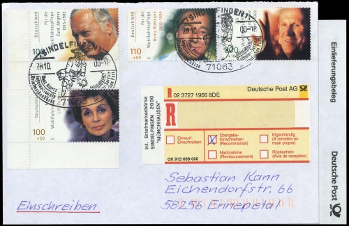 Bundesrepublik Deutschland, 2147 u.a., Brief