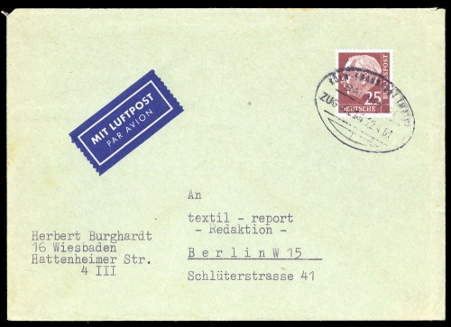 Bundesrepublik Deutschland, 186 x, Brief