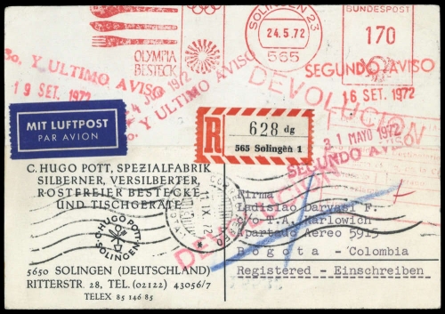 1972, Bundesrepublik Deutschland, Brief