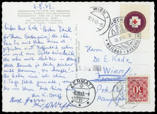 1963, Bundesrepublik Deutschland, 400 u.a., Brief