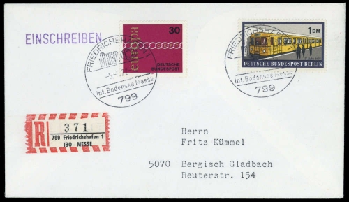 Bundesrepublik Deutschland, 676 u.a., Brief