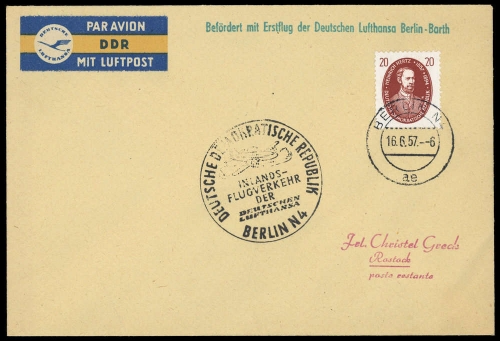 1957, DDR, 576, Brief