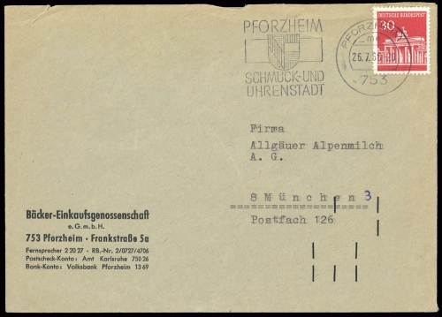 1966, Bundesrepublik Deutschland, 508, Brief
