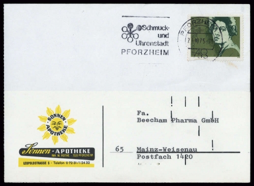 1975, Bundesrepublik Deutschland, 827, Brief