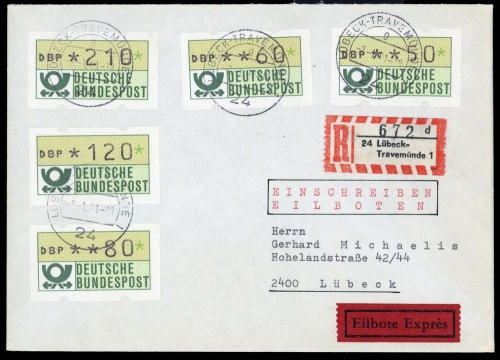 1981, Bundesrepublik Deutschland, ATM 1 (5), FDC