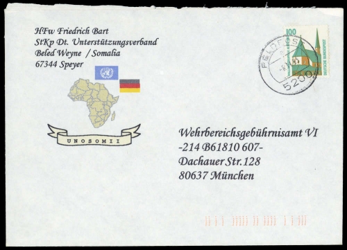 1993, Bundesrepublik Deutschland, 1406 A, Brief