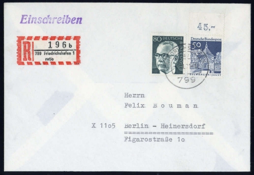 Bundesrepublik Deutschland, 495 + 642, Brief
