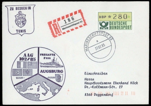 1985, Bundesrepublik Deutschland, ATM 1, Brief