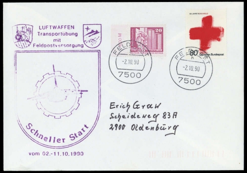 1990, Bundesrepublik Deutschland, 1387 u.a., Brief