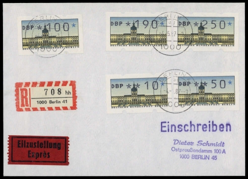 1987, Berlin, ATM 1 (5), FDC