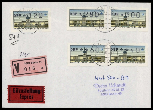 1987, Berlin, ATM 1 (5), FDC