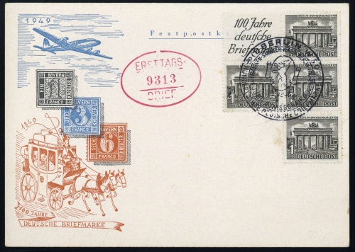 1949, Berlin, S 1 u.a., FDC