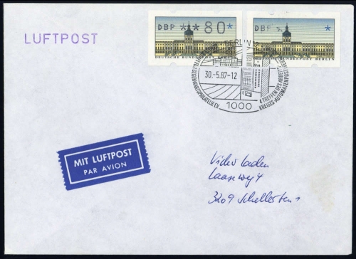 1987, Berlin, ATM 1 ABART, Brief