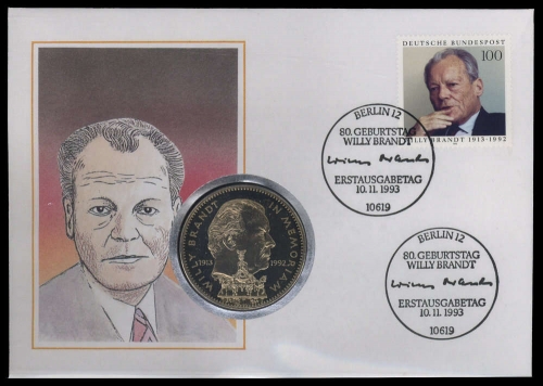 1993, Bundesrepublik Deutschland, 1706 NB, Brief