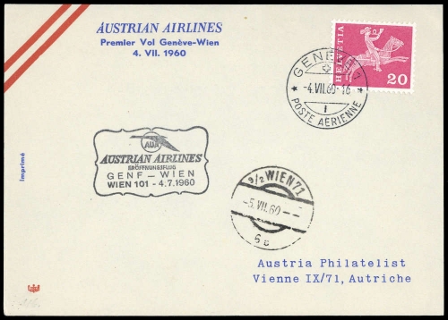1960, Schweiz, 699, Brief