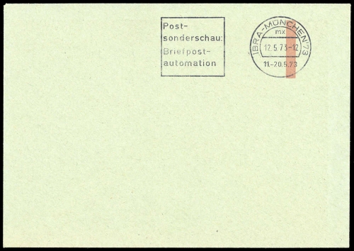 1973, Bundesrepublik Deutschland, Brief