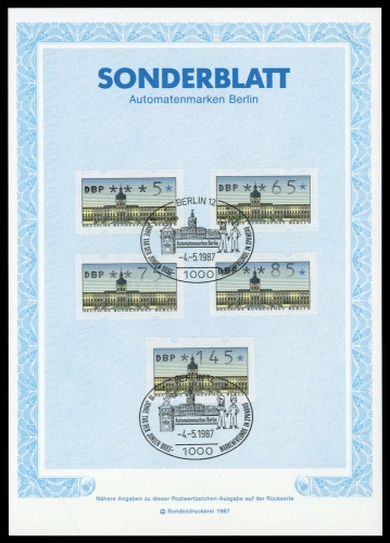 1987, Berlin, ATM VS2, FDC
