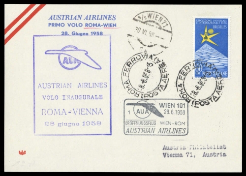 1958, Italien, 1010, Brief