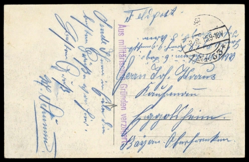 1915, Feldpost I. Wk, Brief