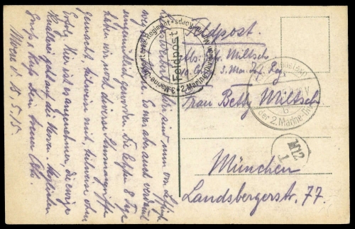 1915, Feldpost I. Wk, Brief
