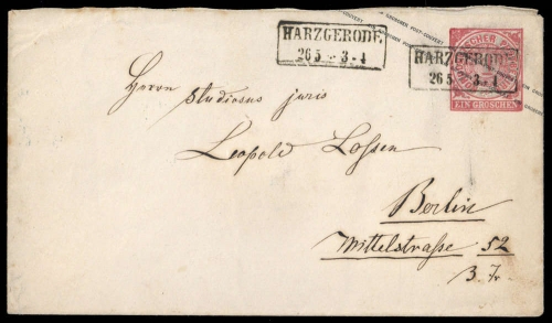 Altdeutschland Norddeutscher Postbezirk, GA, Brief