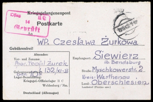 1943, Deutsches Reich, Brief