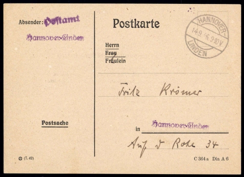 1945, Bizone, Brief