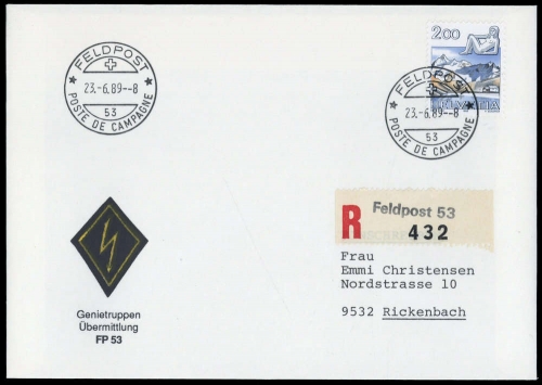 1989, Schweiz, 1244, Brief