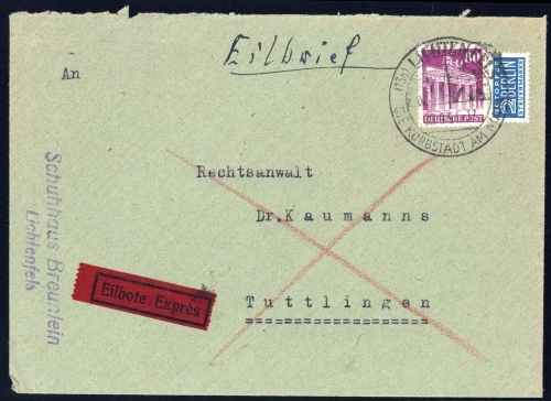 Bizone, 94 eg, Brief