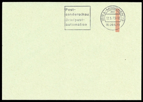 1973, Bundesrepublik Deutschland, Brief